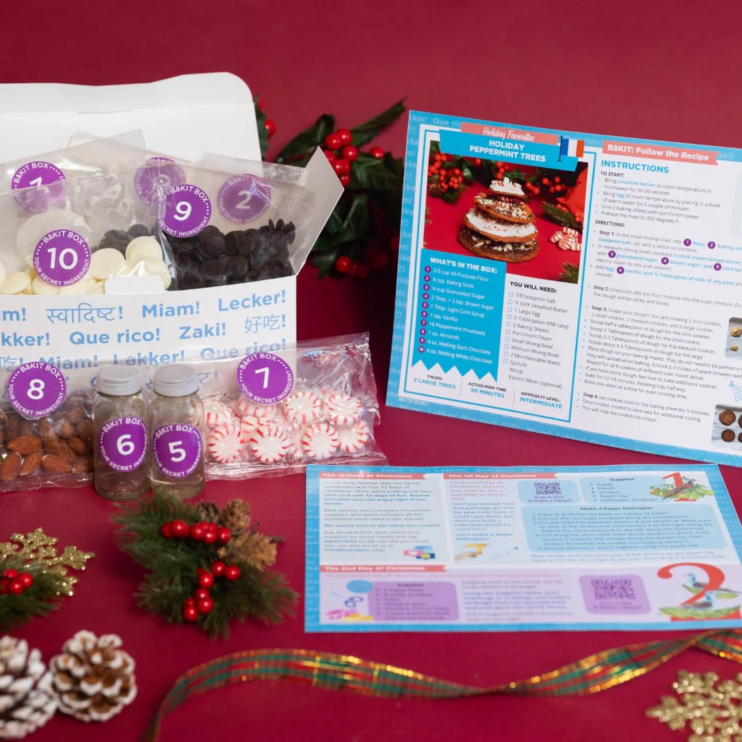 BāKIT Box Holiday Peppermint Trees Baking Kit - Image 3