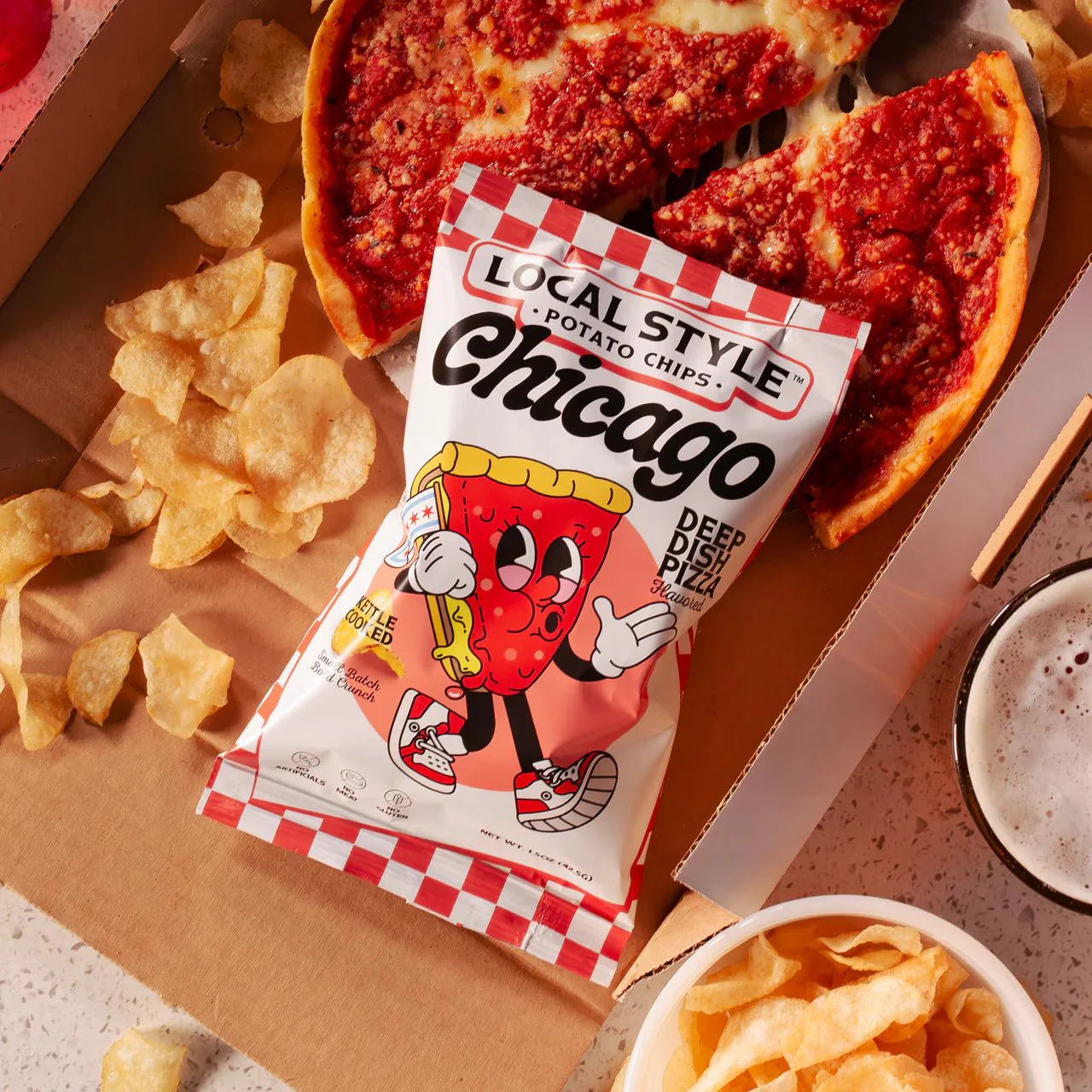 Chicago Deep Dish Pizza Chips - Image 2