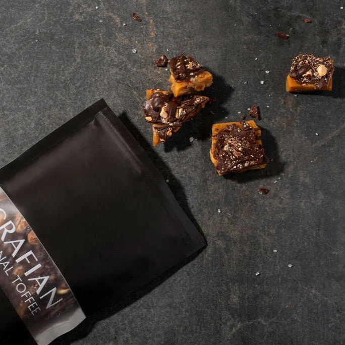 Dark Chocolate Salted Almond Toffee - Image 2
