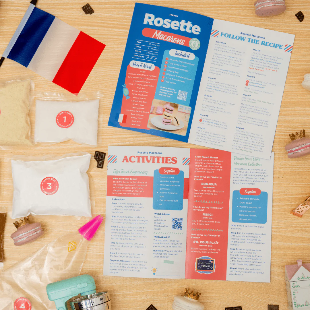 BāKIT Box Gluten-Free Rosette Macarons Activity Kit - Image 3