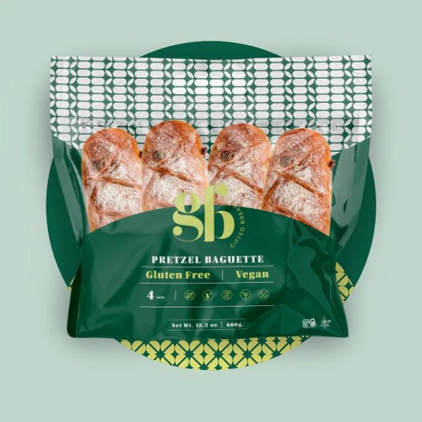Gluten Free & Vegan Pretzel Baguette