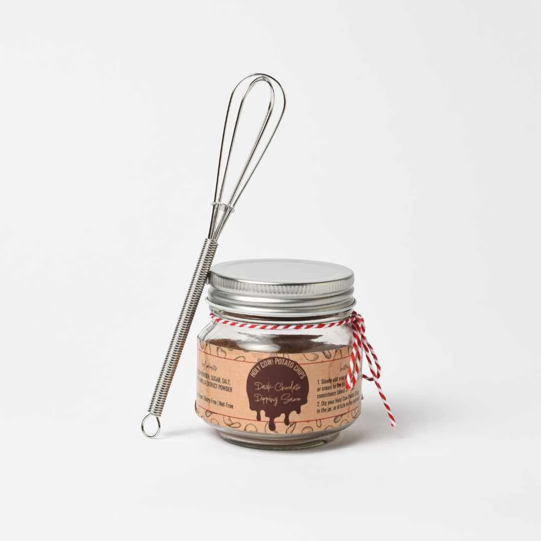 Holy Cow! Potato Chips Dark Chocolate Dipping Sauce