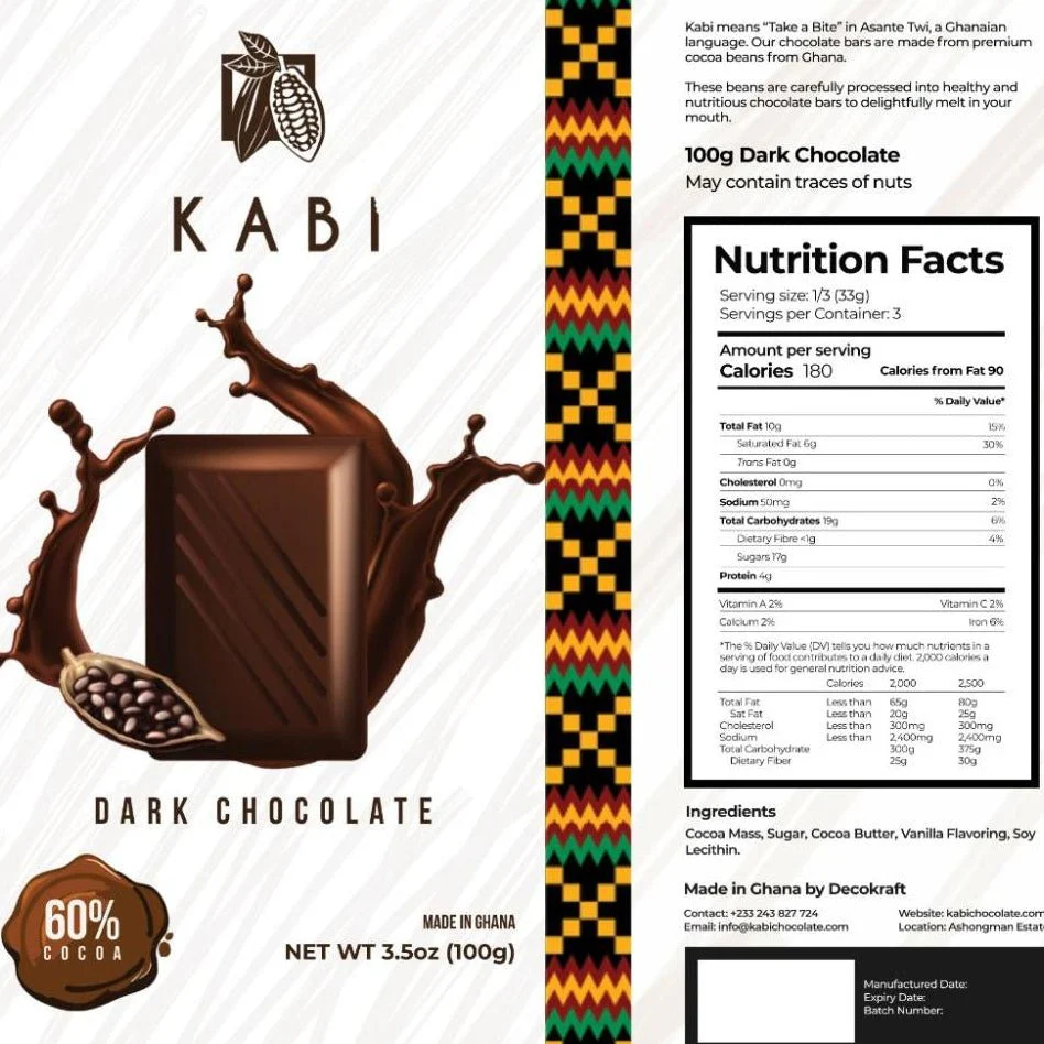 Kabi Dark Chocolate Bar - Image 2