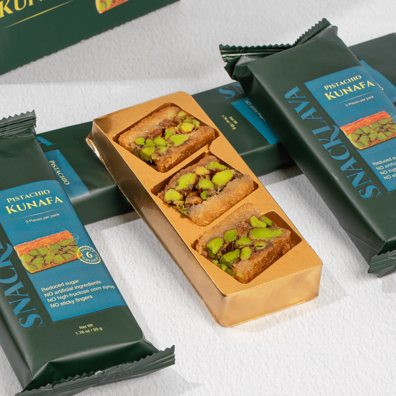 Pistachio Kunafa Snacklava - Image 2
