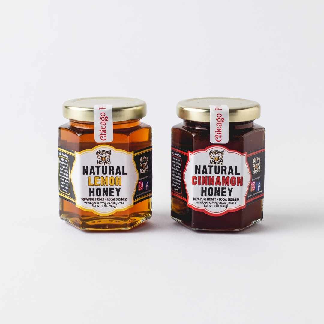 Natural Lemon and Natural Cinnamon Honey Bundle Pack