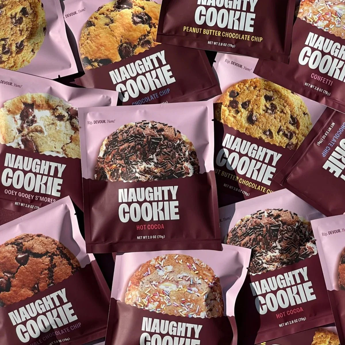 Naughty Cookie's Vegan Cookie Collage Box - Image 2