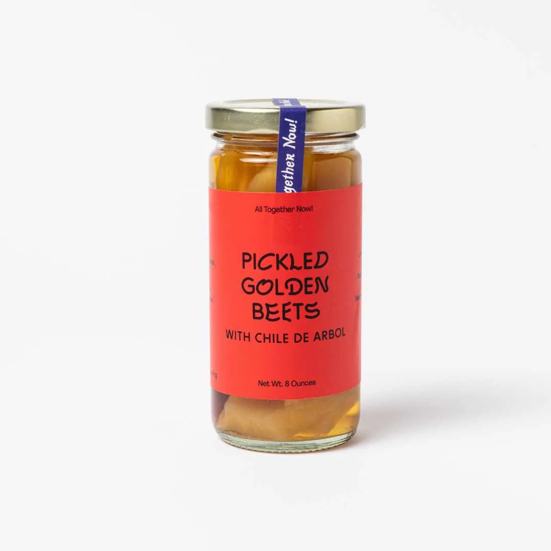 Pickled Golden Beets with Chile de Arbol