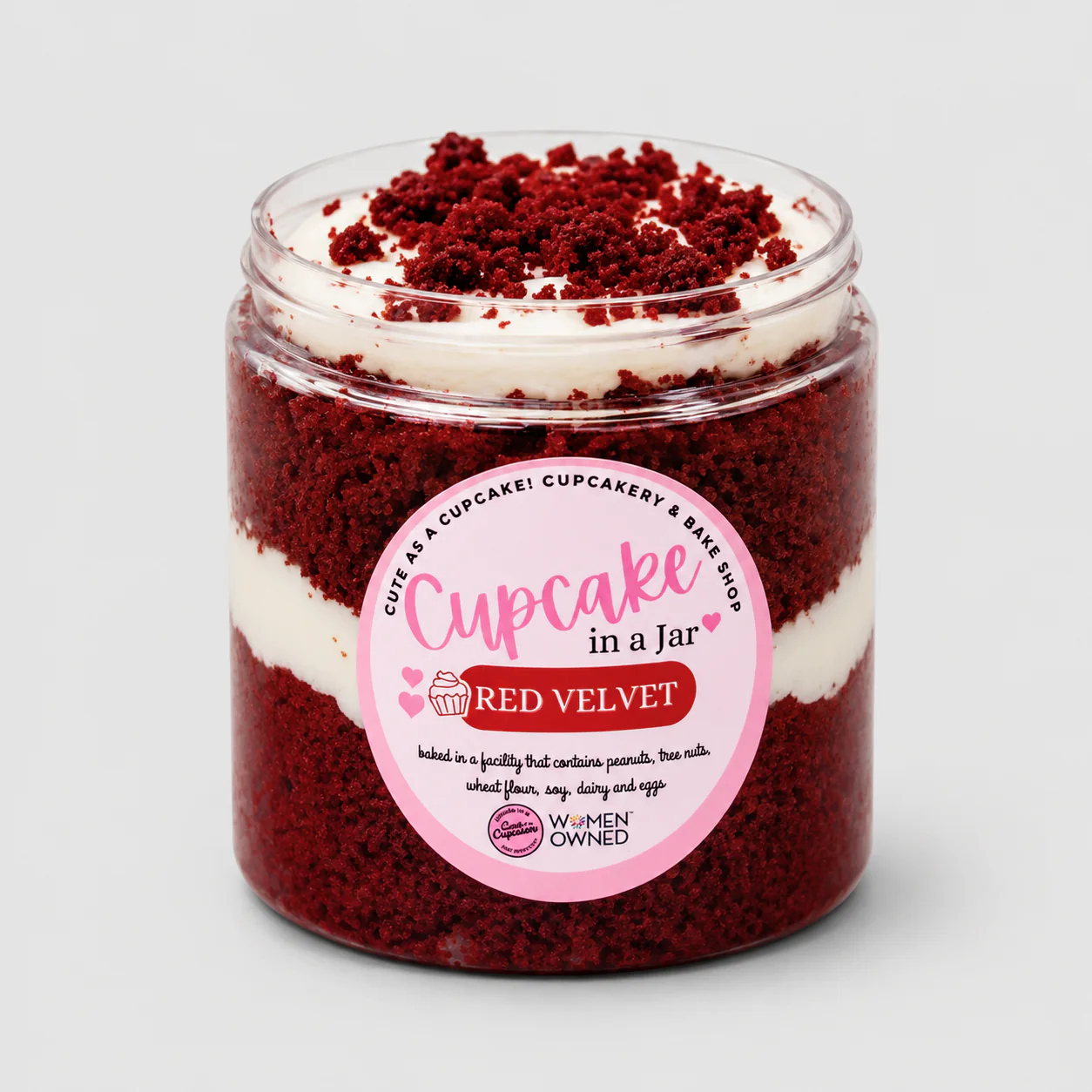 Red Velvet Cupcake in a Jar
