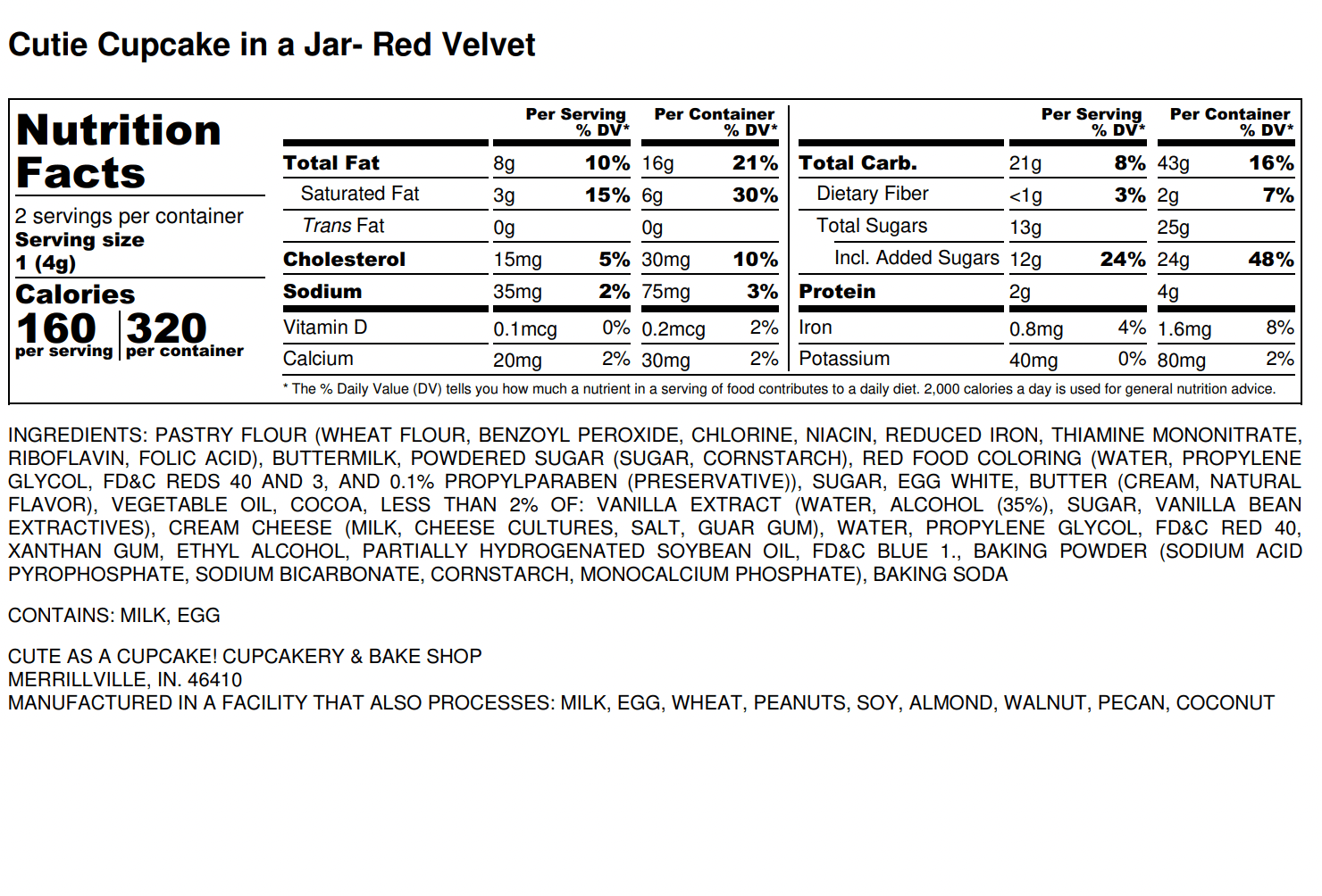 Red Velvet Cupcake in a Jar - Image 2