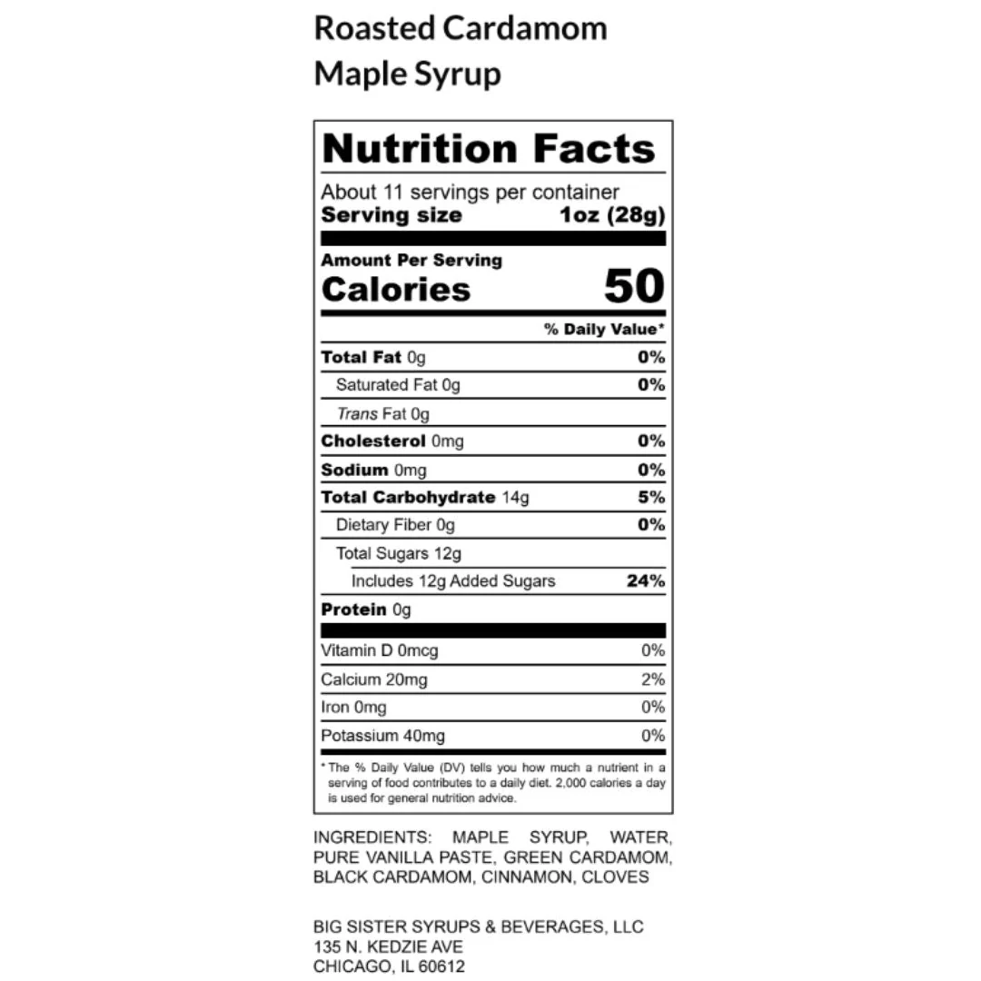 Roasted Cardamom Maple Syrup - Image 3