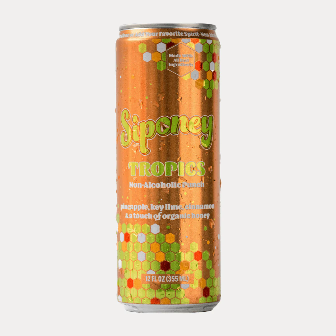 Siponey Tropics: Sparkling Honey Pineapple Mocktail