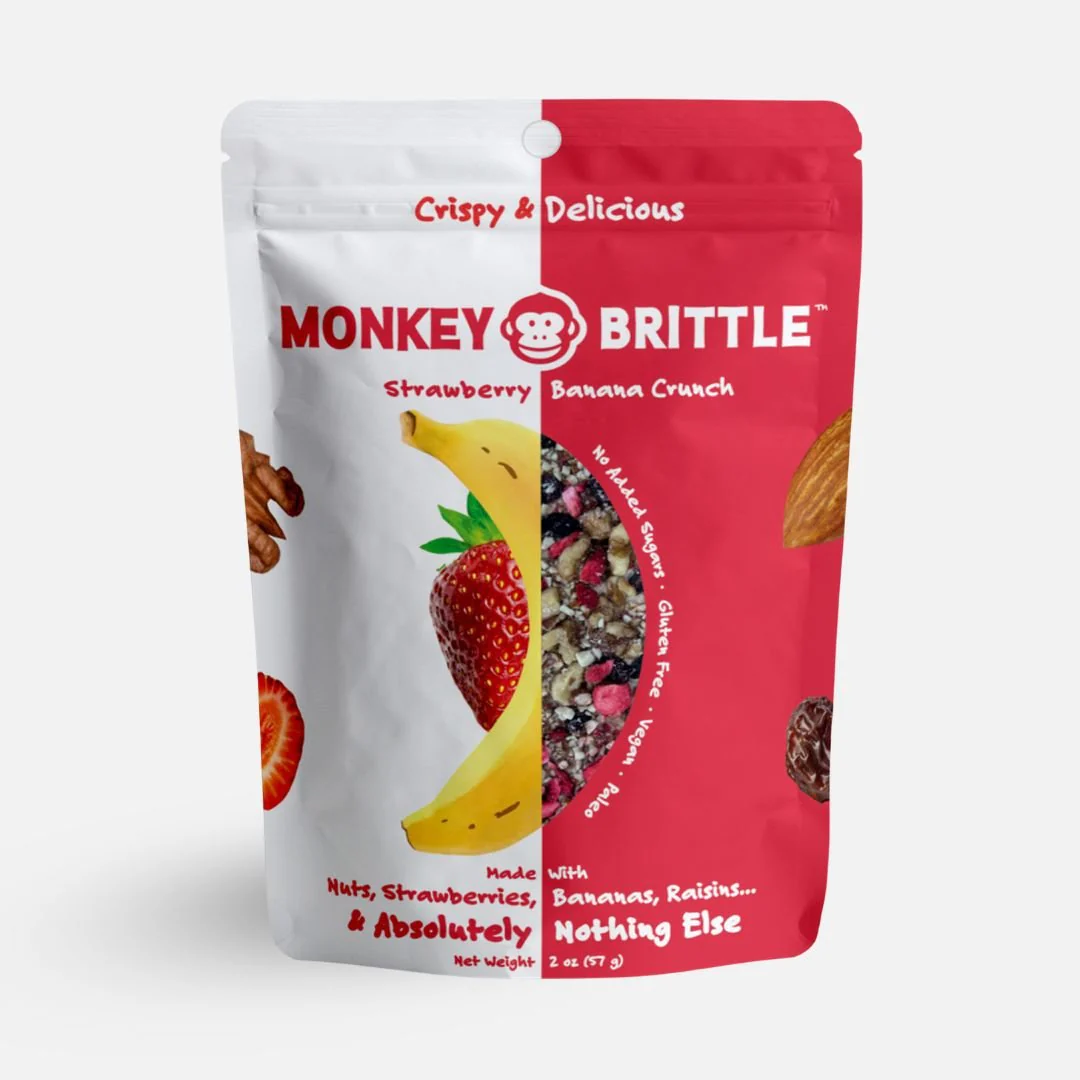 Strawberry Banana Crunch Monkey Brittle