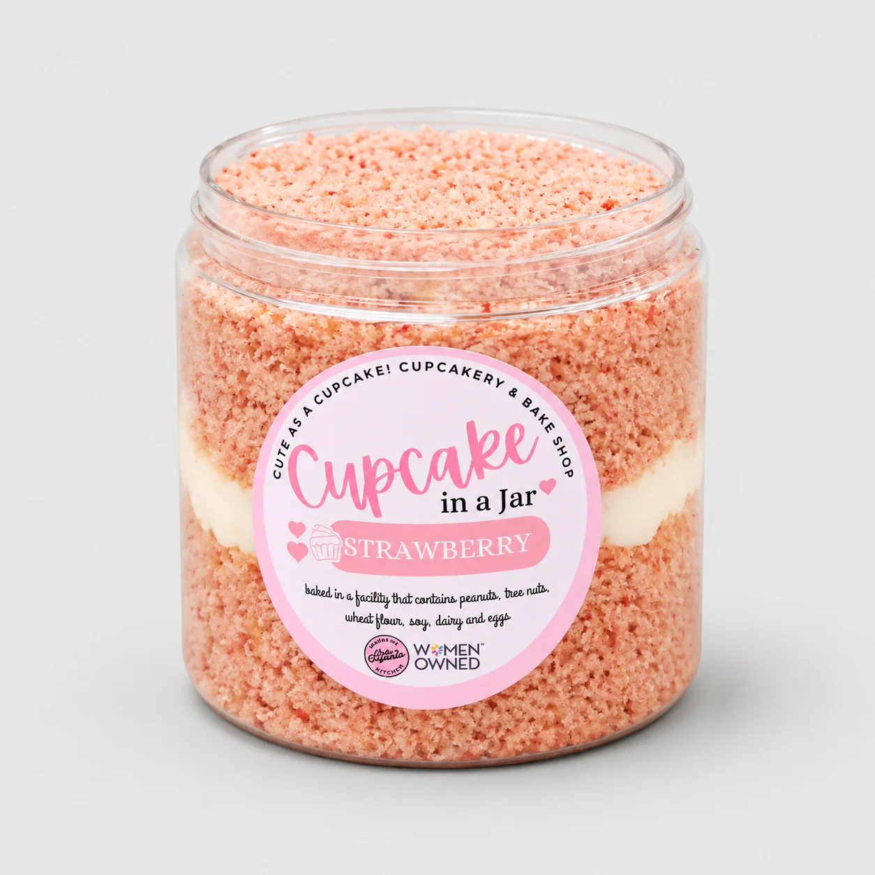 Strawberry Cupcake in a Jar