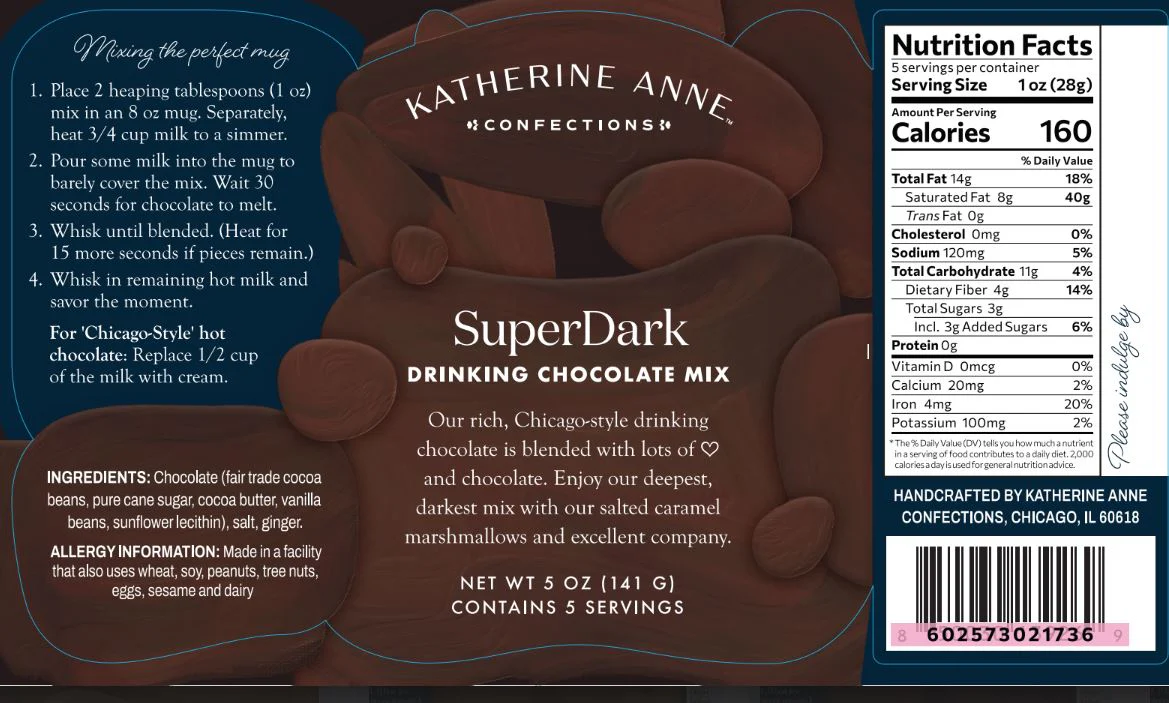 Super Dark Drinking Chocolate Mix - Image 2