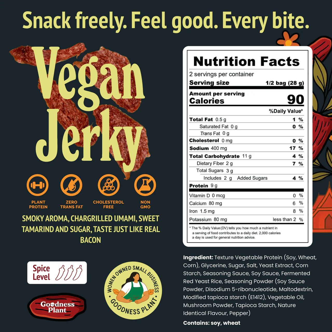Thai BBQ Meatless Jerky - Image 5