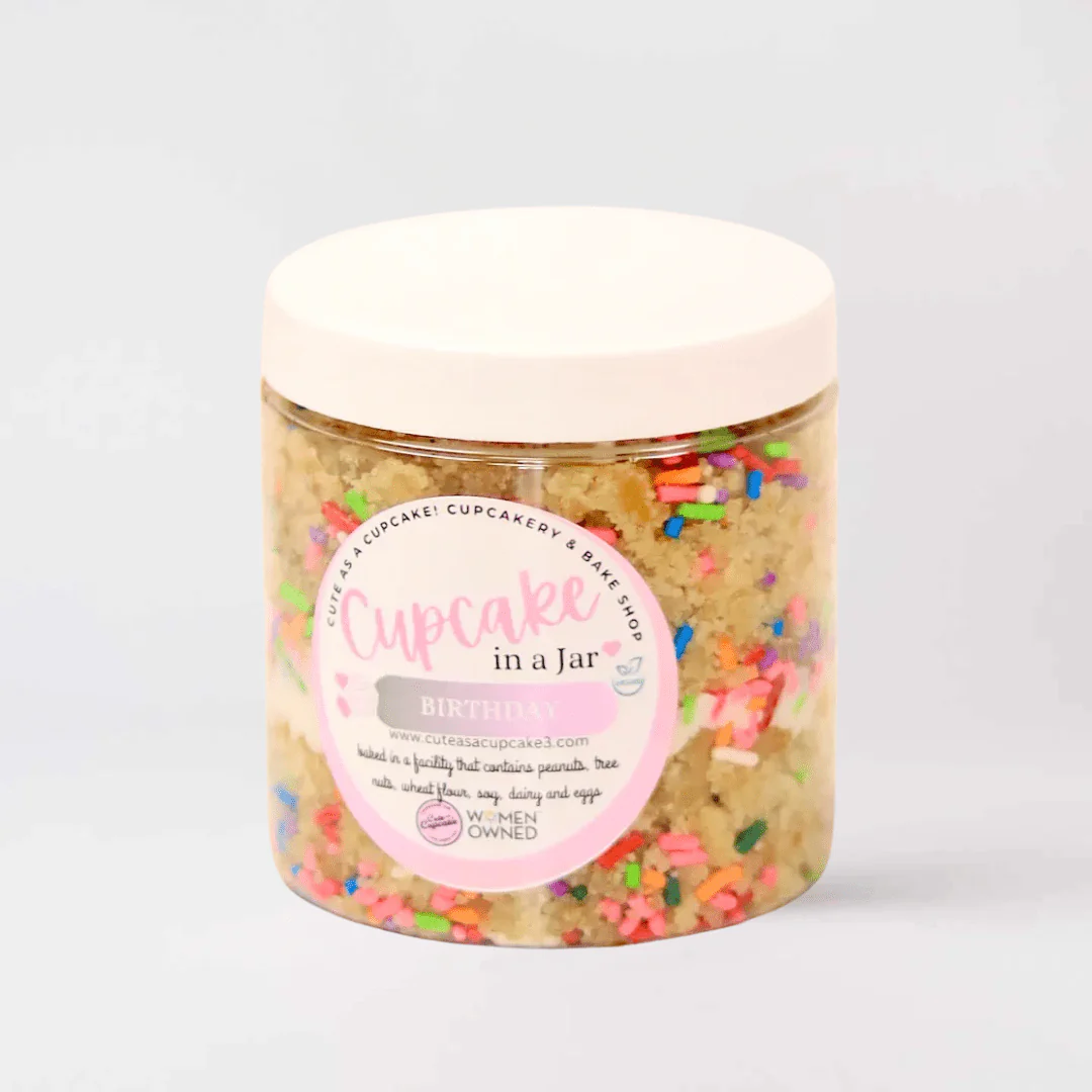 Vegan Birthday Cupcake in a Jar