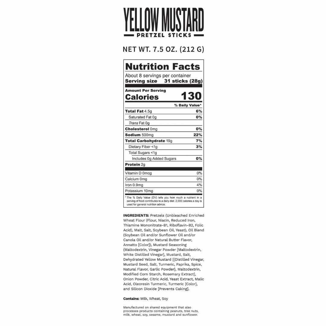 Yellow Mustard Seasoned Pretzels - Image 3